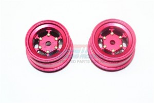 GPM FL8896W/+2MM ALUMINUM +2MM 6 LUG REAR RIM  1/8 RC X-Rider Flamingo - FL8896W/+2MM-R
