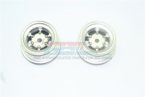 GPM FL8896W/+2MM ALUMINUM +2MM 6 LUG REAR RIM  1/8 RC X-Rider Flamingo - FL8896W/+2MM-S