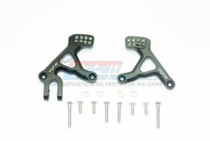 GPM TRX4028A ALUMINUM FRONT ADJUSTABLE SHOCK TOWER TRAXXAS TRX-4 DEFENDER 82056-4 TACTICAL UNIT 82066-4 - TRX4028A-BK