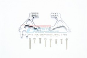 GPM TRX4028A ALUMINUM FRONT ADJUSTABLE SHOCK TOWER TRAXXAS TRX-4 DEFENDER 82056-4 TACTICAL UNIT 82066-4 - GUN SILVER - TRX4028A-GS