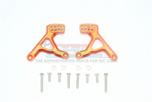 GPM TRX4030A ALUMINUM REAR ADJUSTABLE SHOCK TOWER TRAXXAS TRX-4 DEFENDER 82056-4 TACTICAL UNIT 82066-4 - ORANGE - TRX4030A-OR