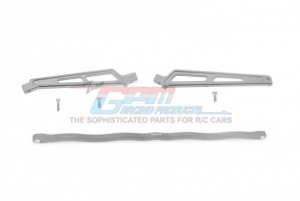 GPM MAT2516FR ALUMINUM CENTER BRACE BAR CHASSIS BRACE ARRMA TALION ARA106048 - GUN SILVER - MAT2516FR-GS