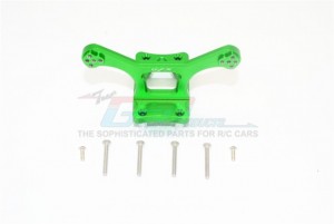 GPM RK028 ALUMINUM FRONT SHOCK TOWER 1/10 4WD ROCK REY BRUCHLESS ROCK RACER LOS03009T1/T2 - GREEN - RK028-G