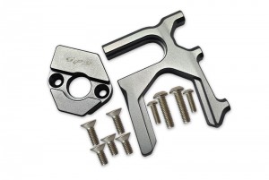 GPM MAK018A ALUMINUM CENTER DIFFERENTIAL (REAR) + MOTOR MOUNT2019 KRATON ARA106040T1, ARA106040T2 / TYPHON ARA106046 / TALION ARA106048 / OUTCAST ARA106060 / NOTORIOUS ARA106044T1, ARA106044T2 - GUN SILVER - MAK018A-GS