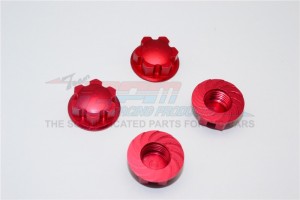 ALUMINIUM WHEEL LOCKER FOR 6S TRAXXAS XMAXX 6S - Red - TXM005-R