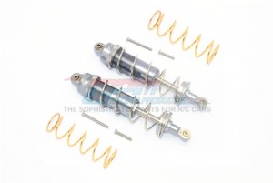 GPM TXMS125F/R ALUMINUM FRONT/REAR THICKENED SPRING DAMPERS 125MM 1/10 4WD MAXX MONSTER TRUCK 89076-4 - GUN SILVER - TXMS125F/R-GS-S