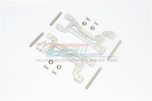 GPM TXMS054F/R ALUMINIUM FRONT / REAR UPPER ARMS  1/10 4WD MAXX MONSTER TRUCK 89076-4 1/8 MAXX SLASH 6S 102076-4 - TXMS054F/R-S