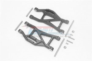 GPM TXMS055F/R ALUMINIUM FRONT / REAR LOWER ARMS  1/10 4WD MAXX MONSTER TRUCK 89076-4 - TXMS055F/R-BK