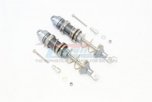 GPM MAT105F ALUMINUM FRONT DOUBLE SECTION SPRING DAMPERS 105MM 1/8 RC TALION 6S BLX SPEED TRUGGY - GUN SILVER - MAT105F-GS-S