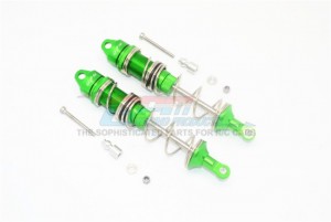 GPM MAT125R ALUMINUM REAR DOUBLE SECTION SPRING DAMPERS 105MM 1/8 RC TALION 6S BLX SPEED TRUGGY - GREEN - MAT125R-G-S