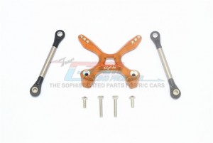 GPM GT049RT TITANIUM REAR TIE RODS WITH STABILIZER TRAXXAS 1/10 4WD FORD GT4-TEC 2.0 - ORANGE - GT049RT-OR