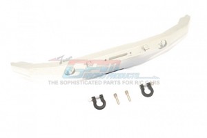 GPM SCX2U330F ALUMINUM FRONT BUMPER MOUNT W/ D-RINGS AXIAL 1/10 SCX10 II CRAWLER UMG10 AXI90075 - SILVER - SCX2U330F-S