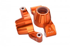 GPM TXMS022 ALUMINUM REAR KNUCKLE ARM TRAXXAS RC 1/10 MAXX MONSTER 89076-4 / 1/8 6S MAXX SLASH 102076-4 - ORANGE - TXMS022-OR