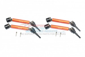 GPM TXMS3F/RSA/2 HARDEN STEEL+ALUMINUM FRONT+REAR ADJUSTABLE CVD DRIVE SHAFT TRAXXAS-1/10 MAXX MONSTER TRUCK 89076-4 - ORANGE - TXMS3F/RSA/2-OR
