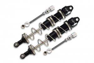 GPM MAK135RAA ALUMINUM REAR DOUBLE SECTION SPRING DAMPERS 135MM 4WD KRATON 6S BLX ARA106040T1 1/8 NOTORIOUS 6S ARA106044T2 1/8 4WD OUTCAST 6S BLX ARA106060 - BLACK - MAK135RAA-BK-S