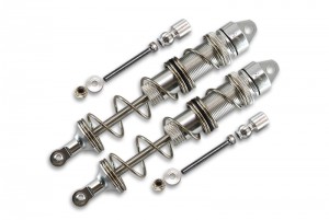 GPM MAK135RAA ALUMINUM REAR DOUBLE SECTION SPRING DAMPERS 135MM 4WD KRATON 6S BLX ARA106040T1 1/8 NOTORIOUS 6S ARA106044T2 1/8 4WD OUTCAST 6S BLX ARA106060 - SILVER - MAK135RAA-S-S