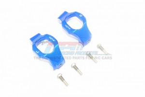 GPM TXMS019 ALUMINUM FRONT C-HUBS TRAXXAS-1/10 MAXX MONSTER 89076-4 / 1/8 6S MAXX SLASH-102076-4 - BLUE - TXMS019-B