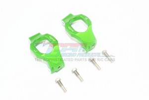 GPM TXMS019 ALUMINUM FRONT C-HUBS TRAXXAS-1/10 MAXX MONSTER 89076-4 / 1/8 6S MAXX SLASH-102076-4 - GREEN - TXMS019-G