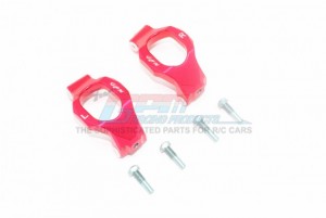 GPM TXMS019 ALUMINUM FRONT C-HUBS TRAXXAS-1/10 MAXX MONSTER 89076-4 / 1/8 6S MAXX SLASH-102076-4 - RED - TXMS019-R