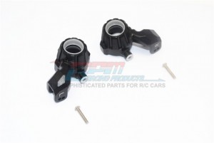 GPM TXMS021 ALUMINUM FRONT KNUCKLE ARMS TRAXXAS 1/10 MAXX MONSTER 89076-4 / 1/8 MAXX SLASH 6S 102076-4 - BLACK - TXMS021-BK