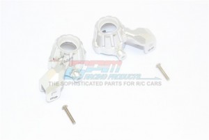 GPM TXMS021 ALUMINUM FRONT KNUCKLE ARMS TRAXXAS 1/10 MAXX MONSTER 89076-4 / 1/8 MAXX SLASH 6S 102076-4 - SILVER - TXMS021-S