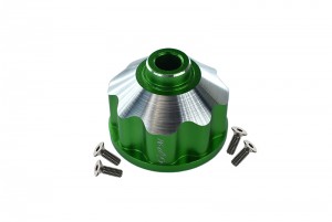 GPM TXMS011 ALUMINUM DIFF CASE FOR FRONT / REAR / CENTER TRAXXAS 1/10 4WD MAXX MONSTER 89076-4 / 1/8 6S MAXX SLASH TRUCK - GREEN - TXMS011-G