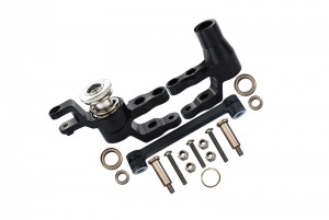 GPM TXMS048 ALUMINUM STEERING ASSEMBLY 1/10 RC TRAXXAS MAXX MONSTER - BLACK - TXMS048-BK