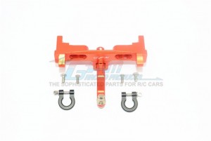 GPM SCX2U330R ALUMINIUM REAR BUMPER MOUNT D-RINGS TOW HOOK AXIAL RACING SCX10-II CRAWLER AXI31634 - ORANGE - SCX2U330R-OR