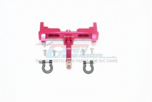GPM SCX2U330R ALUMINIUM REAR BUMPER MOUNT D-RINGS TOW HOOK AXIAL RACING SCX10-II CRAWLER AXI31634 - RED - SCX2U330R-R