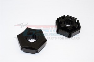 GPM TXM006/+3 ALUMINIUM WHEEL HEX CLAW (+3MM)  FOR 6S TRAXXAS XMAXX 6S - Black - TXM006/+3-BK