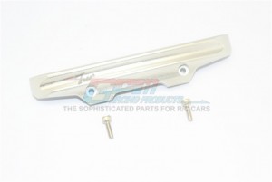 GPM TXMS330R ALUMINUM REAR  BUMPER 1/10 RC TRAXXAS MAXX MONSTER - SILVER - TXMS330R-S