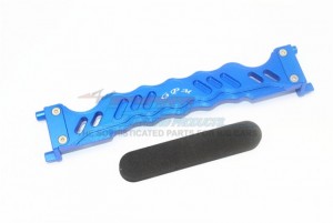 GPM TXMS0126 ALUMINUM BATTERY HOLD-DOWN 1/10 RC TRAXXAS MAXX MONSTER - BLUE - TXMS0126-B