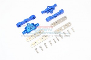 GPM TXMS089FR ALUMINUM FRONT & REAR LOWER ARM TIE BAR MOUNT 1/10 RC TRAXXAS MAXX MONSTER / 1/8 MAXX SLASH 6S - BLUE - TXMS089FR-B