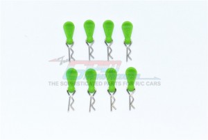 GPM BCM006 BODY CLIPS + SILICONE MOUNT FOR 1/10 MODELS - BCM006-G
