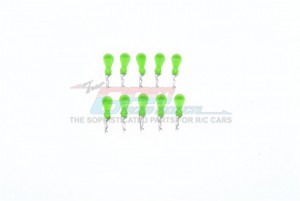 GPM BCM007 BODY CLIPS + SILICONE MOUNT FOR 1/16 TO 1/18 MODELS - BCM007-G