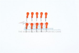 GPM BCM007 BODY CLIPS + SILICONE MOUNT FOR 1/16 TO 1/18 MODELS - BCM007-OR